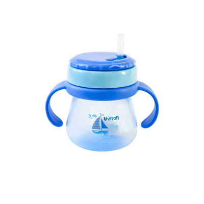 Поильник - непроливайка с трубочкой и  ручками Uviton 0094 1